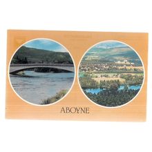 ABOYNE MULTIVIEW, ABERDEENSHIRE, SCOTLAND unused vintage postcard (a) #