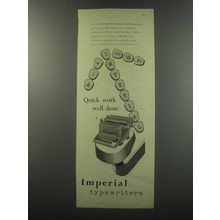 1955 Imperial 66 Typewriter Advertisement