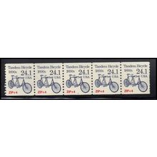 2266 24.1c Tandem Bicycle Very Fine MNH Dry Gum PNC 1/5 X1372