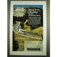 1972 Winnebago Motor Homes Ad - Too bad ol' Abe didn't have a Winnebago
