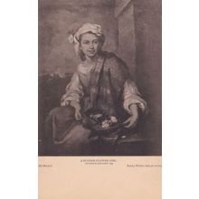 A Spanish Flower Girl Murillo Emery Walker Painting Postcard