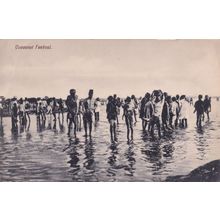 Cocoanut Festival Indian Old Postcard