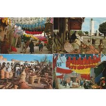 Marrakech Markets Morocco 4x Postcard s