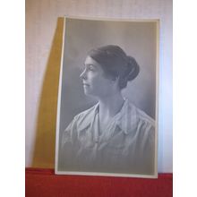 A YOUNG LADY antique photograph postcard by Cecil Meade of Putney, London =