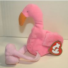1997 McDonalds Ty Teenie Beanie Babies Pinky the Flamingo with Tag