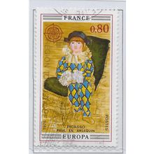 FRANCE 1975 USED ART ARTIST PICASSO BOY AS HARLEQUIN EUROPA