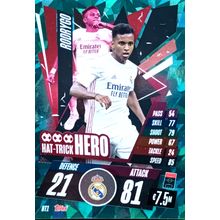 2020 2021 Match Attax Champions League 20 21 Rodrygo Hat Trick Hero