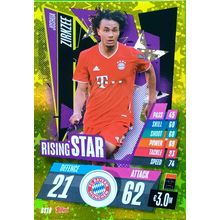 2020-21 Topps Rising Star Gold Foil Match Attax Joshua Zirkzee RS10