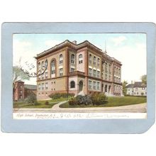 Rhode Island Pawtucket Postcard High School Undivided Back~1075