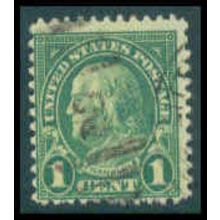 Used 632 1c Benjamin Franklin Average Plus M10320