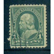 Used 279 1c Benjamin Franklin Just Clears A05338