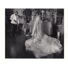 Alabama WW2 War Wedding Goes Wrong Altar Destroyed Canadian Real Photo Postcard