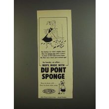 1955 Du Pont Sponge Mop Ad - The Family's In