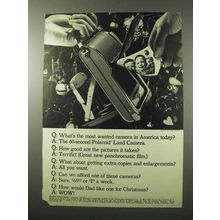 1956 Polaroid Land Camera Ad - Most Wanted in America
