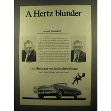 1965 Hertz Rent-A-Car Ad - A Hertz Blunder