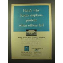 1965 Kotex Napkins Ad - Protect