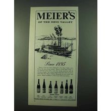 1969 Meier's Wine Ad - Of The Ohio Valley