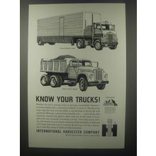 1963 International Harvester Long-Distance Van and Heavy-Duty Dump Truck Ad