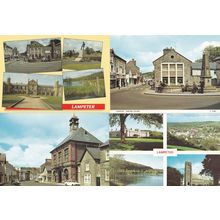 Lampeter Midland Bank War Memorial High Street 4x Postcard s