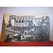MALMESBURY ABBEY, NORTYH, WILTSHIRE unused antique postcard 1921 =