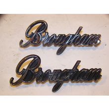 MOPAR BROUGHAM EMBLEMS #3810287 OEM 1973 74 VALIANT 1974 PLYMOUTH DODGE