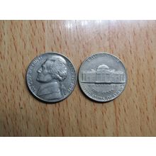 1975d USA 5 Cents Jefferson Nickel Coin