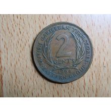 Eastern Caribbean Territories 1964 2 Cents Coin