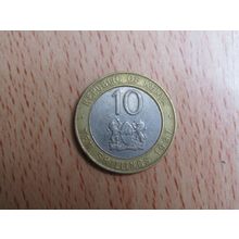 Kenya 1997 10 Shillings Coin