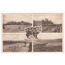 Multiview of Peel Isle of Man Postcard IOM 6124