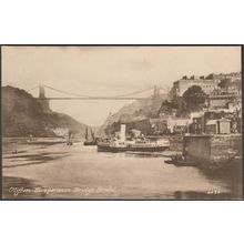 Clifton Suspension Bridge, Bristol, c.1910 - Harvey Barton Postcard