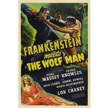 Frankenstein Meets the Wolf Man (1943)_0 Movie Film Poster Canvas iconic design