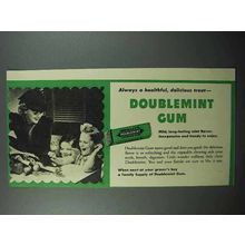 1940 Wrigley's Doublemint Gum Ad - Delicious Treat
