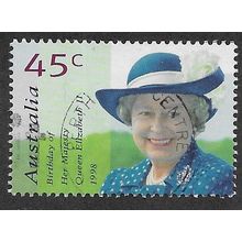 AUS 1998 45c 'QUEENS BIRTHDAY' FINE USED (EBID68-285)
