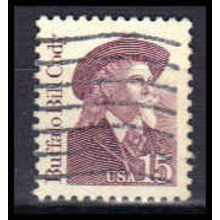 Used 2177 15c Buffalo Bill Cody Fine W1041