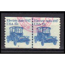 Used 1906 17c Electric Auto Very Fine CNP Left 2 PA0464