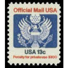 O129 13c Eagle Fine MNH G0594