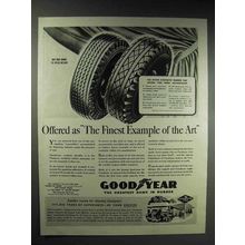 1944 Goodyear Tires Ad - The Finest Example of The Art