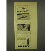 1944 Purex Bleach Ad - Safer Laundering