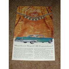 1957 Green Cadillac Ad, Magnificent NICE!!!