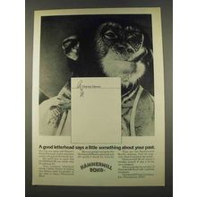 1974 Hammermill Bond Paper Ad - Charles Darwin