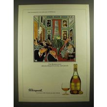 1979 Bisquit Cognac Ad - cartoon by H.M. Bateman - The Member