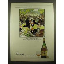 1979 Bisquit Cognac Ad - cartoon by H.M. Bateman - The Butler