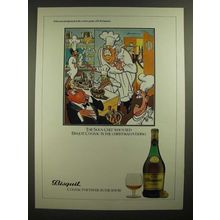 1979 Bisquit Cognac Ad - cartoon by H.M. Bateman - The Sous-Chef