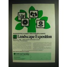 1985 HBJ Landscape Exposition Ad - Announcing a major new industry event!