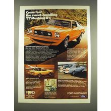 1977 Ford Mustang II 2+2, Cobra II, Ghia Car Ad