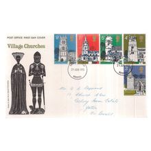 VILLAGE CHURCHES.. June, 1972 FDC. first day cover
