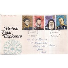 BRITISH POLAR EXPLORERS..February, 1972 FDC. first day cover