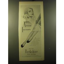 1950 Berkshire Nylace Stockings Ad - Veiled illusion