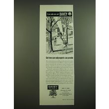 1962 Davey Tree Expert Co. Ad - Get tree care only experts can provide