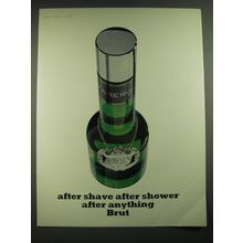 1968 Faberge Brut After Shave Ad - After shave after shower after anything